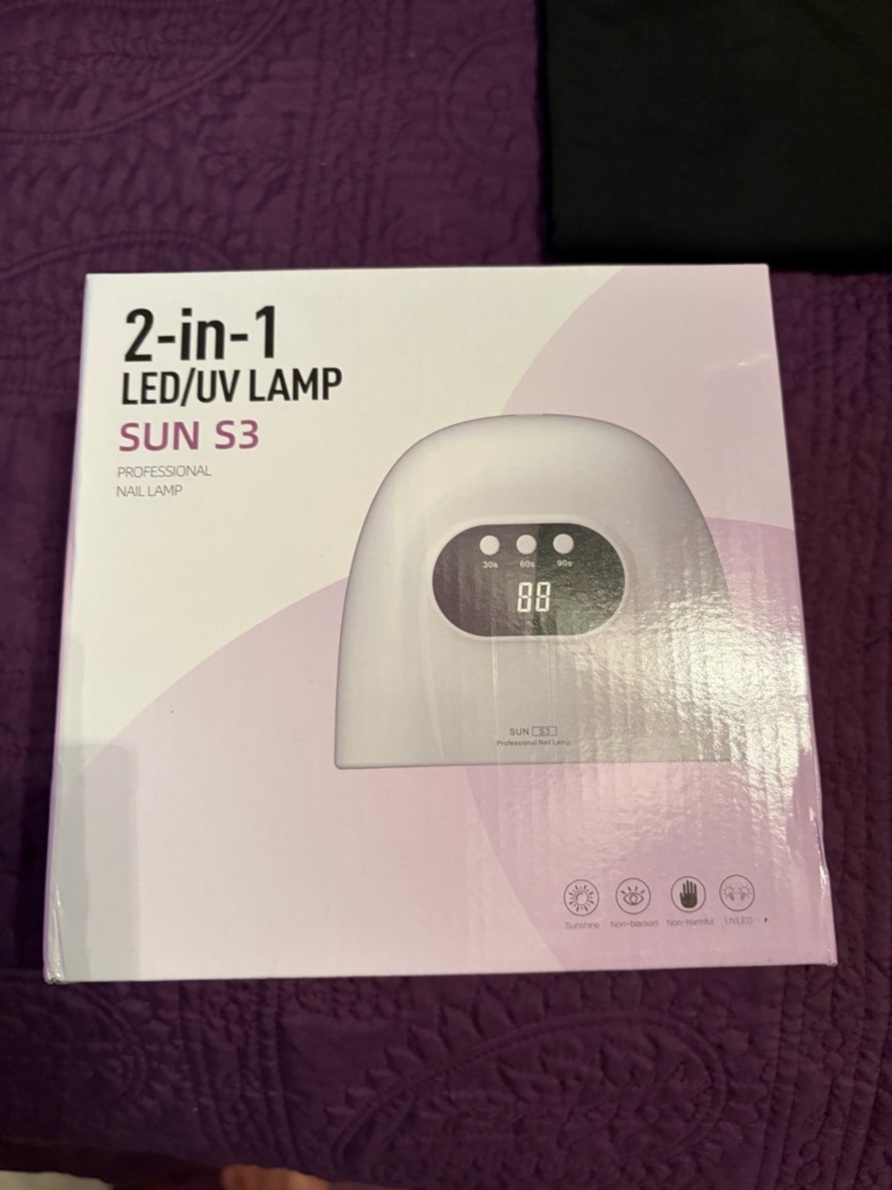 2-in-1 LED/UV Nail Lamp - White